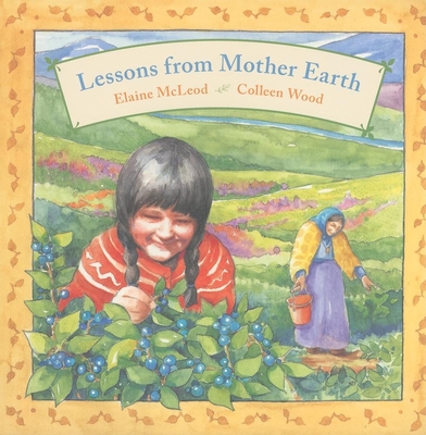 Cover of "Lessons from Mother Earth." Features a girl and her grandmother in the garden.